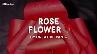 Red Rose 🌹🌹 by creative yan#craft #craftideas #cards #gift #flowers 