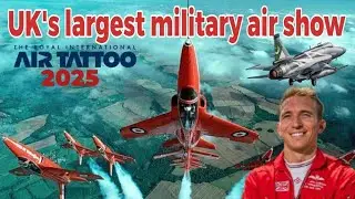 UK's largest military air show 2025 | Nine red arrows flew on the Boeing | Mustard Pilot | RIAT 2025