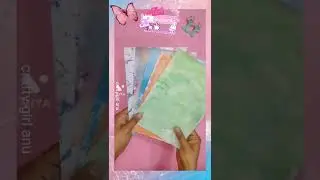 DIY colouful papers | white paper into coloured paper #shorts #journal  #papercraft#craftygirlanu