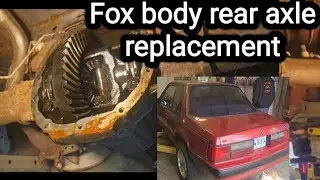 Replace rear axle in fox body Mustang