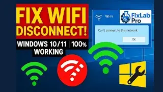 Fix WiFi Disconnecting on Windows 10/11 | 100% Working Methods (Easy & Fast)