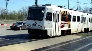 Light Rail Commuter Train  West Port, Baltimore
