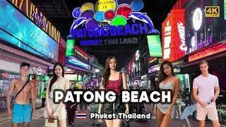 [4K] 🇹🇭 Patong Beach Nightlife Hotspot A Wild Night on Bangla Road Phuket Thailand 2024