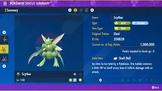 Scyther (Press A to Win, Any NPCs) - Solo - 5 Star Wo-Chien Raid - Pokemon Scarlet/Violet