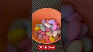 ASMR Almond Coated Candy Crunchy Sound