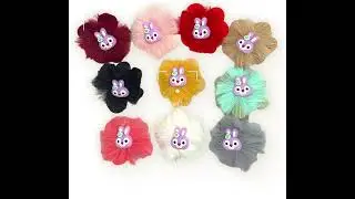 2 Pcs Playful Cute Bunny Hairpins with Soft Furry Design &ndash; Perfect for Kids