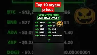 TOP 10 crypto prices last halloween #shorts