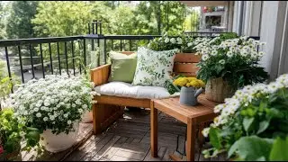 Lush Balcony Cottage Garden Inspiration with Vibrant Flowers