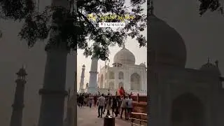 TAJ MAHAL- INDIA📍  #india #tajmahal #agra #tourism #utterpradesh #travel