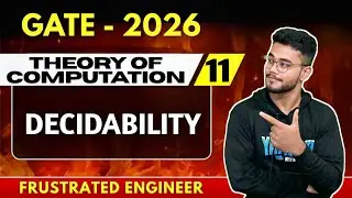 Decidable &  Undecidable  : 1 SHOT (Concepts+PYQs) 🎯| GATE CSE  || FRUSTRATED ENGINEER 😈