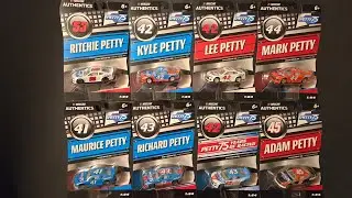 Showcasing 2024 Lionel NASCAR Authentics Petty 75th anniversary set