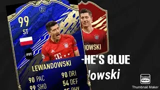 Robert lewandowski toty card-(I&rsquo;m blue)