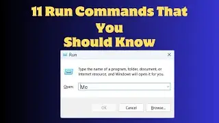 11 Windows Run Commands That You Should Know! || Tech Flat