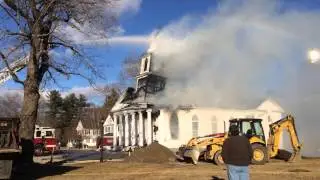 Pomfret's First Congregational Church Steeple Collapse
