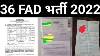 36 FAD भर्ती 2022,JOINING,LETTER TRADESMAN, FIREMAN, MTS, FULL DETAILS