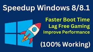 How To Speed Up Your Windows 8/8.1 Performance | Speed Up Laptop PC Windows 8/8.1 (Easy Settings)