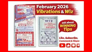 February 2026 | Vibration Prediction Number Book  | pick3 | pick4 | Powerball | winners | ASMR