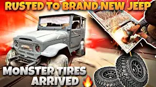 Toyota Fj-40 Body Work Complete Ft Monsters Tires Arrived