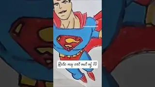 Superman drawing. #ratemyart #superman #supeeheroes #america #india #artist