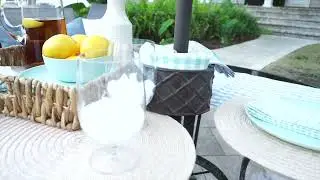QVC Product B-Roll M79439 WP 2pc Wide Umbrella Planter