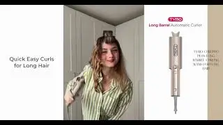 TYMO CurlPro Plus Long Barrel Curling Wand for Long Hair