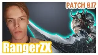 [Partially without sound] RangerZX | Best TRYNDAMERE vs RIVEN | Challenger | Patch 8.17