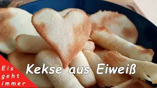 Eiweiß übrig?  Back Dir ein paar Kekse zum Eis #Resteverwertung 😋🍪