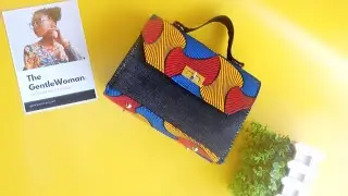 How To Make Ankara Box Bag With A Flap | | Africa Print #diy #ankarabag