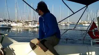 Kayra Yelken yanaşma eğitimi. Murat Yahyaoglu Hoca ile ileri d&uuml;zeyde yelkenli eğitimi.