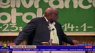 Thème : Une Délivrance totale. Exode 23 : 20 - 23; Jean 14 : 1 - 3. Pasteur Moïse KAPALU