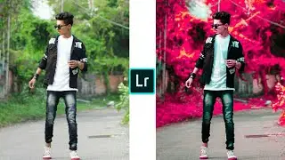Lightroom Pink Colour Editing🔥|How to pink background | Photo ke Background ko gulabi kaise Kare ✓✓