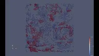 Vicsek Model Test Run: Collective Motion in 2D using LAMMPS
