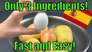 Spanish recipe with ONLY 3 ingredients! Incredible fast and easy! | #vegetarian #glutenfree
