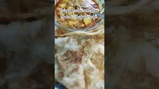 🔥Crispy Luchai 😍 ke Saath Aloo Chole Ki Chatpati Sabji | Perfect Breakfast Combo 😋#shorts #ytshorts