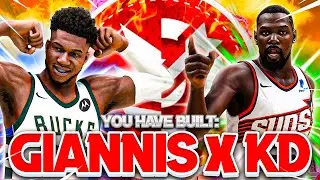 GIANNIS ANTETOKOUNMPO x KEVIN DURANT BUILD NBA 2K24 NEXT GEN! BEST BIG MAN POWER FORWARD BUILD 2K24