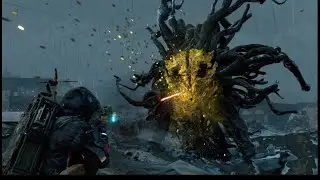 Giant Lion Bt Boss Fight - Death Stranding 2 - Ps5 Pro