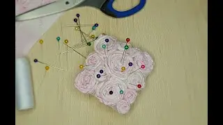 The Idea for Creating a Needle Bed from Fabric Roses - CRAFTMANIA