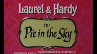 Laurel & Hardy Cartoon   Pie in the Sky