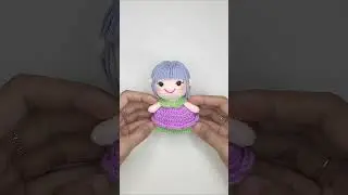 Mini Cleo Crochet Tutorial | Super Cute Amigurumi Dolls #crochetkeychain #crochetdoll #miniamigurumi