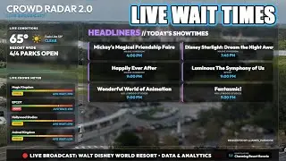 🔴 LIVE: Disney World Crowd Radar & Wait Times | 24/7 Resort Analytics