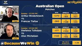 Australian Open 1st Round Predictions - Bets for Tiafoe, Tsitsipas, Michelsen