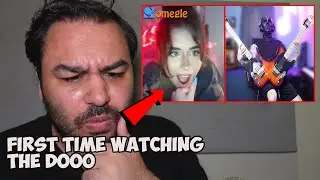 First Time Watching The Dooo - Guitarist AMAZES Strangers on Omegle with a DOUBLE GUITAR REACTION