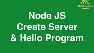 3 Node JS Create Server & Hello Program | Online Training Download app from below link