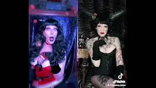 Jessica Felice 07 Krampus Christmas Pinup Duet! Holiday Makeup #Costume #Cosplay: SuperFan Hype