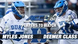 Duke Lacrosse: Deemer Class And Myles Jones Are Dynamic Duo For Blue Devils