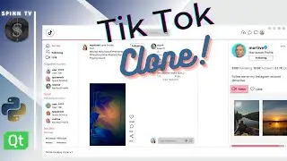 Python GUI: TikTok App Clone  | QT | PySide | PyQt | Modern GUI | Interface Design