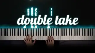 dhruv - double take | Piano Cover with Strings (with Lyrics & PIANO SHEET)