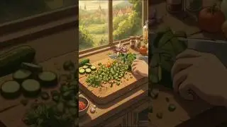 Cozy Cabin in the Forest 🌿Relax with forest sounds & a cozy cabin vibe 🍃#CozyAnime#relaxing#nature