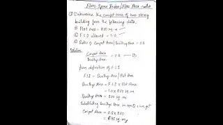 floor space index (FSI)  / floor area ratio (FAR)  - problem 5