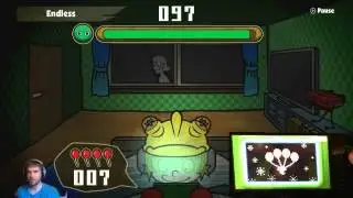 Game & Wario Let's Play 24 Gamer Stage 3 and Endless! W/ Wii U Gamepad Cam!